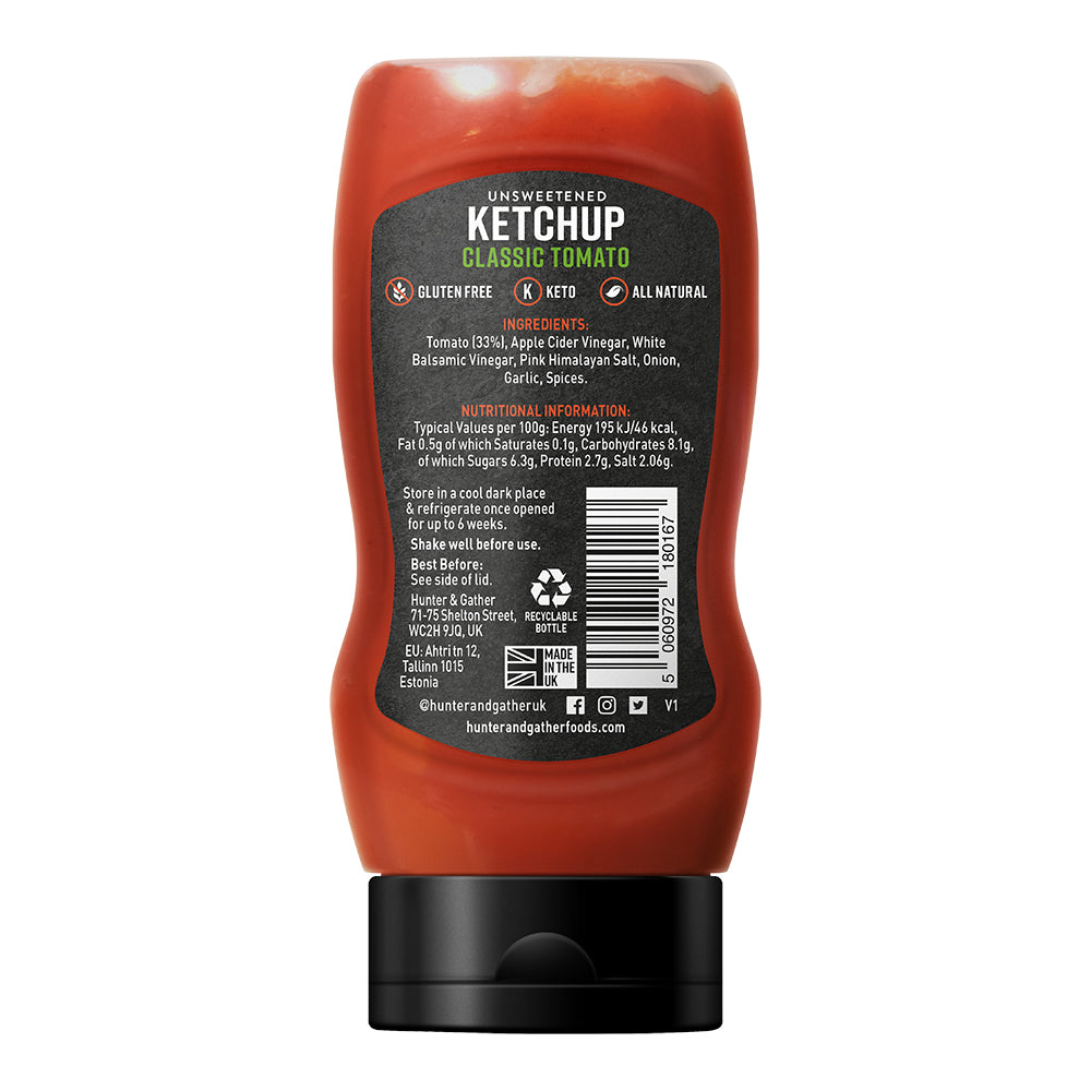 Unsweetened Classic Tomato Ketchup 250g