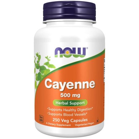Cayenne 500 mg Vegetable Capsules - 250 capsules