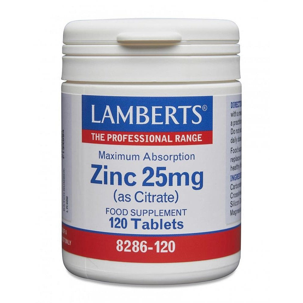 Zinc 25mg (as Citrate)  120 tablets