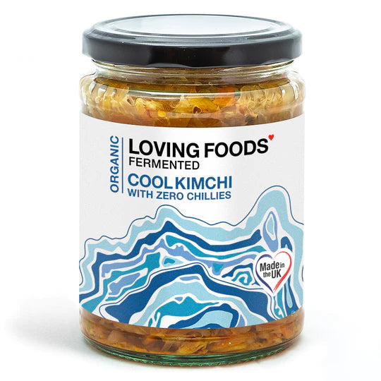 Raw Organic Unpasteurised Fermented Cool Kimchi - Zero Chillis - 500g