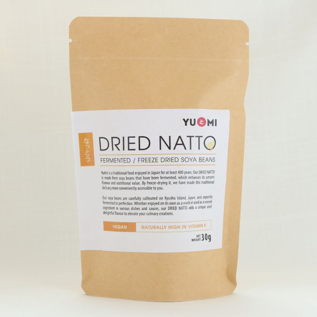 Dried Natto freeze dried live fermented soya beans 30g — The Real