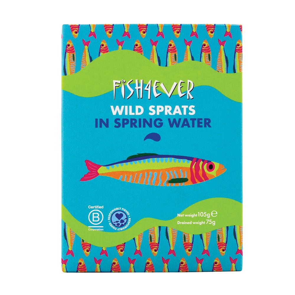 Wild Sprats (Sardines) In Spring Water 105g