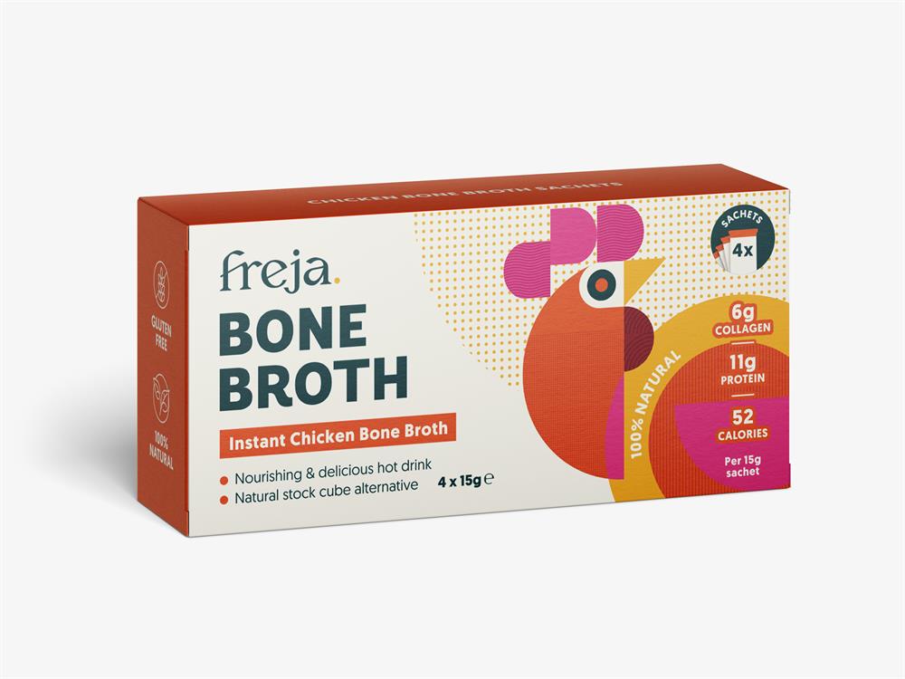 Chicken Instant Bone Broth 4 x 15g sachets per box