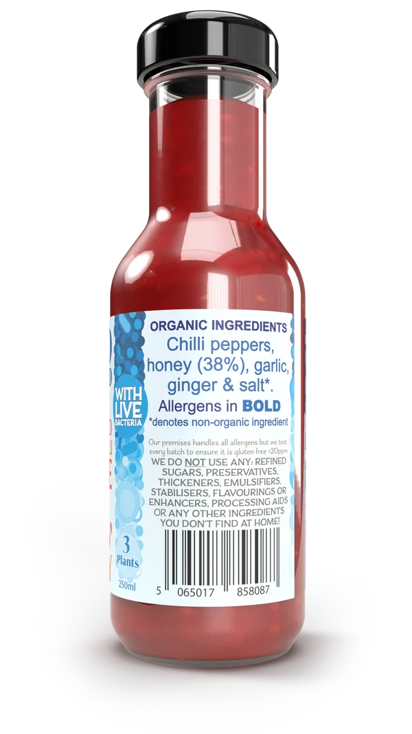 Fermented Sweet Chilli Sauce 250ml - 100% Organic Ingredients
