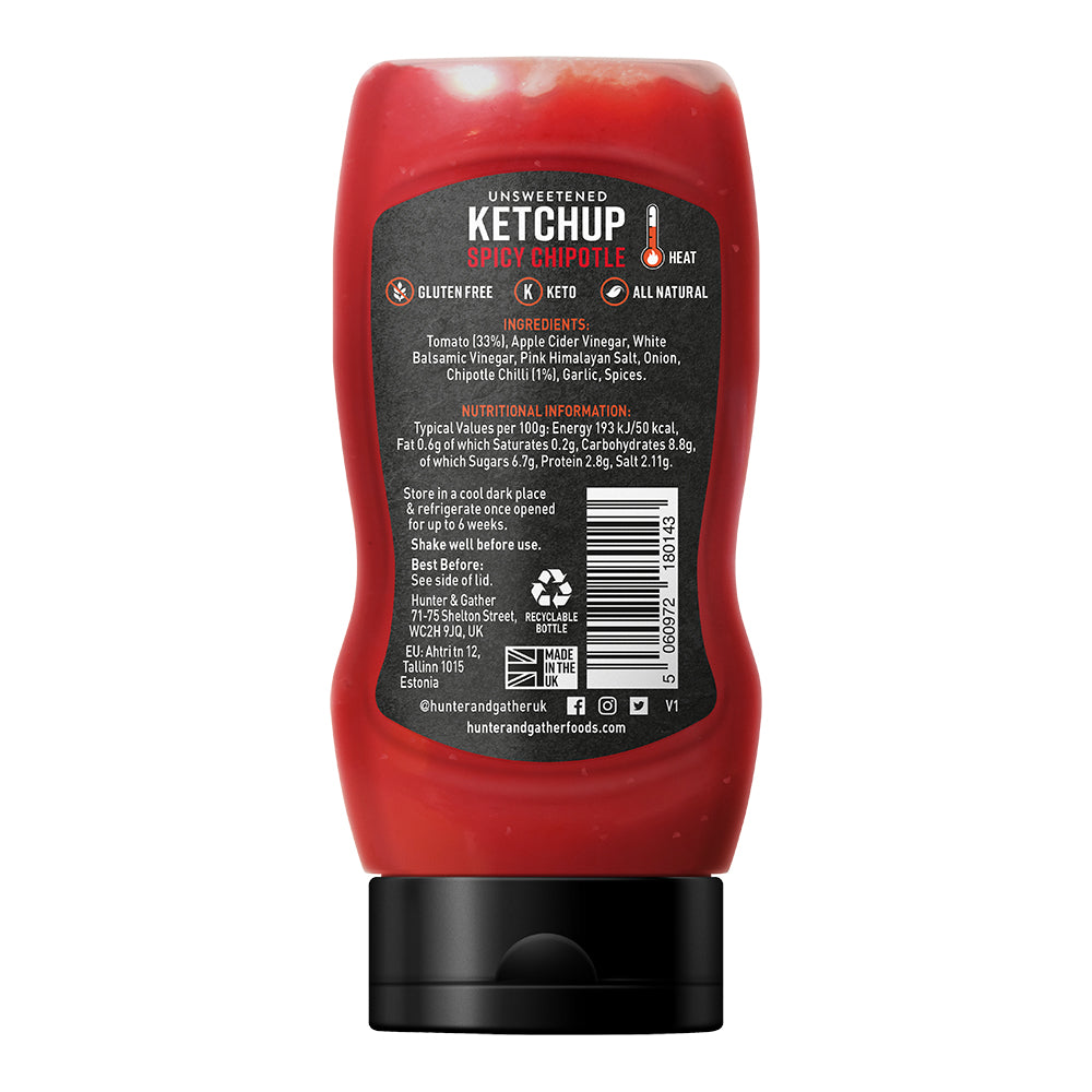 Unsweetened Spicy Chipotle Ketchup 350g