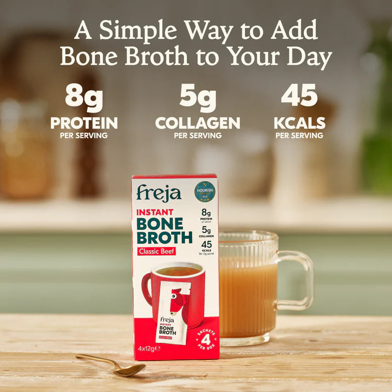 Instant Beef Bone Broth - Sachets 4x12g - from Pasture Raised Cattle