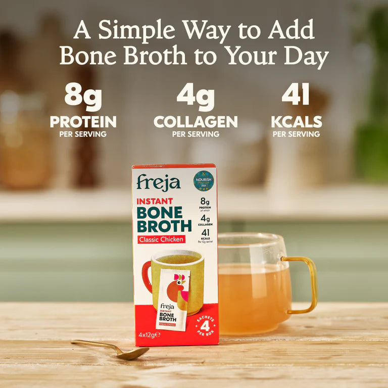 Chicken Instant Bone Broth 4 x 12g sachets per box