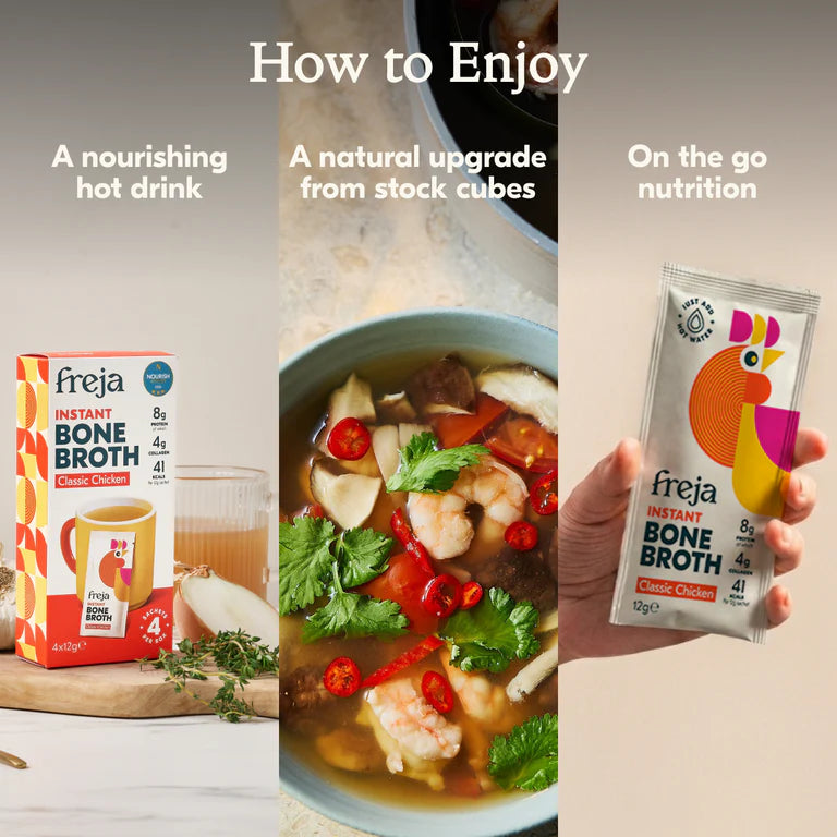 Chicken Instant Bone Broth 4 x 12g sachets per box