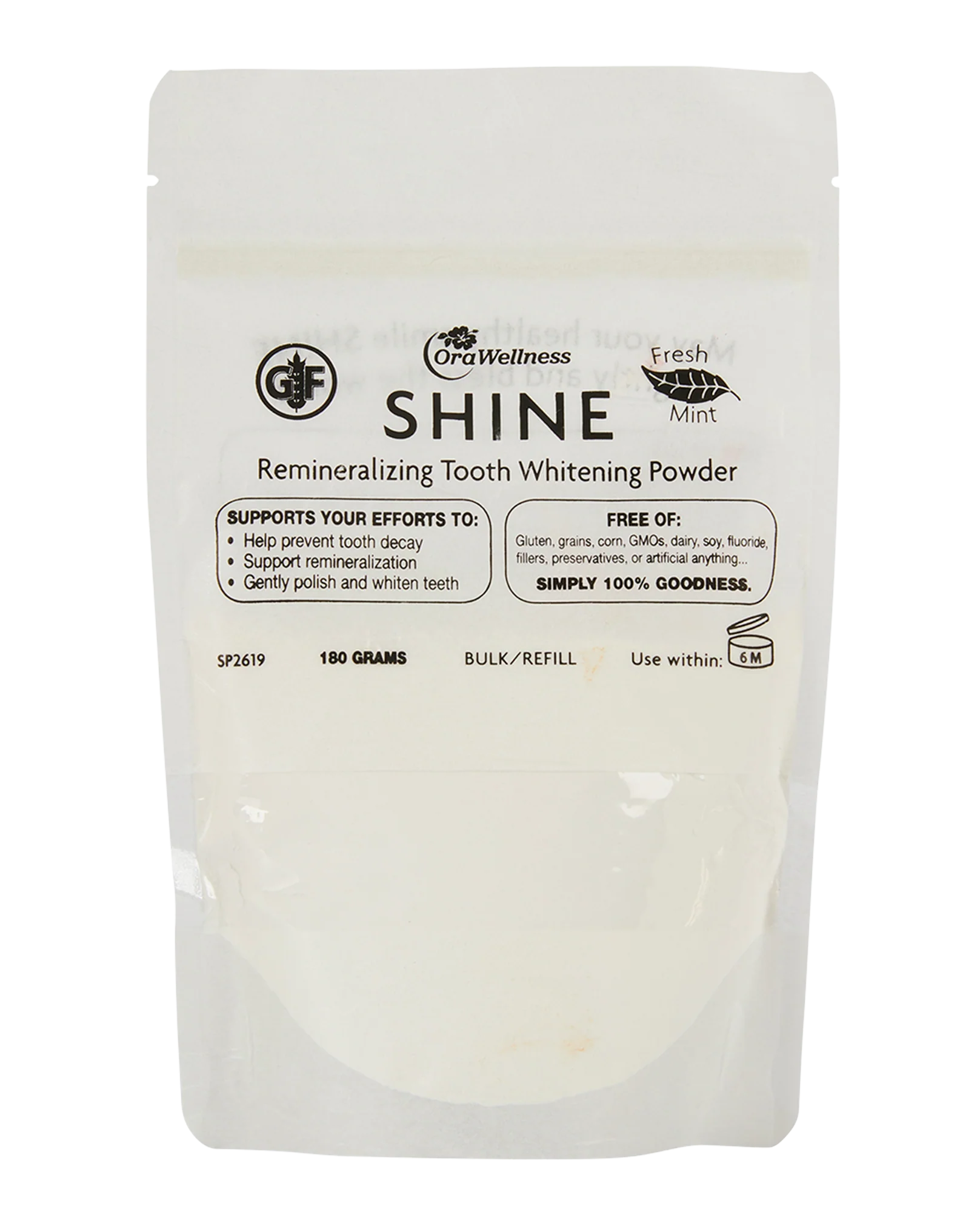 Shine with Mint - refill bulk bag 180g