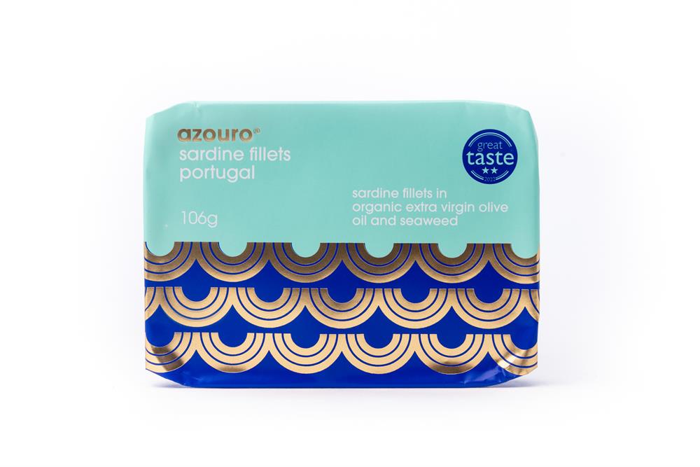 Portugal Sardines Fillets Organic Olive Oil & Seaweed 106g