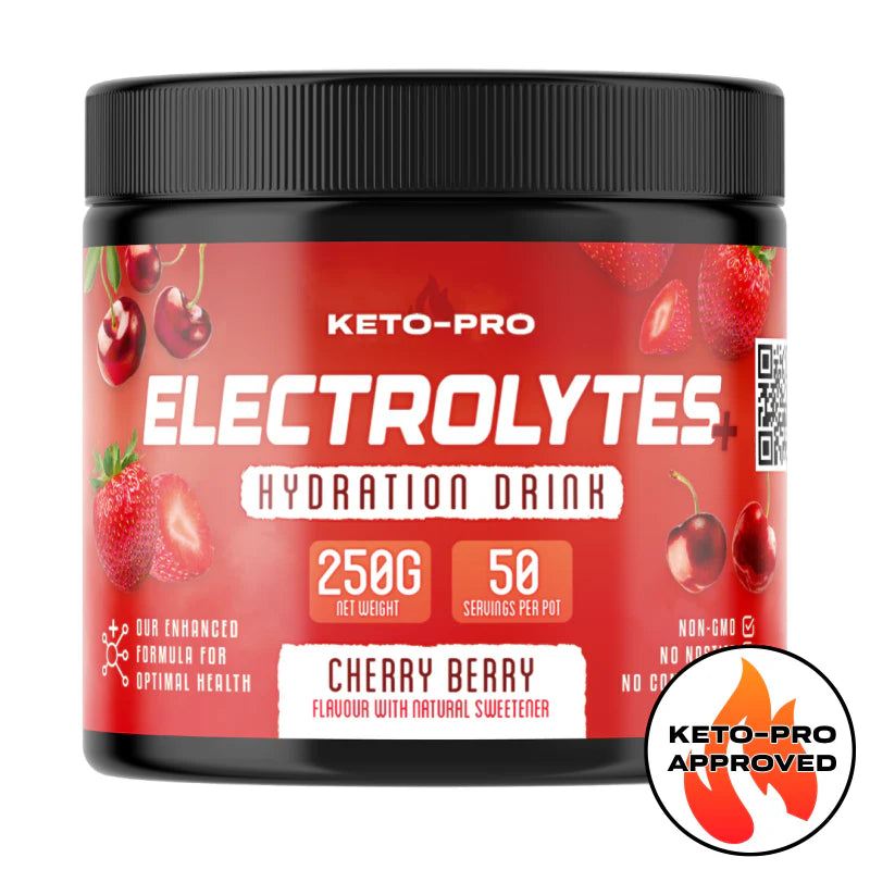 Electrolytes+ Hydration Drink 250g - Cherry Berry flavour with natural sweeteners