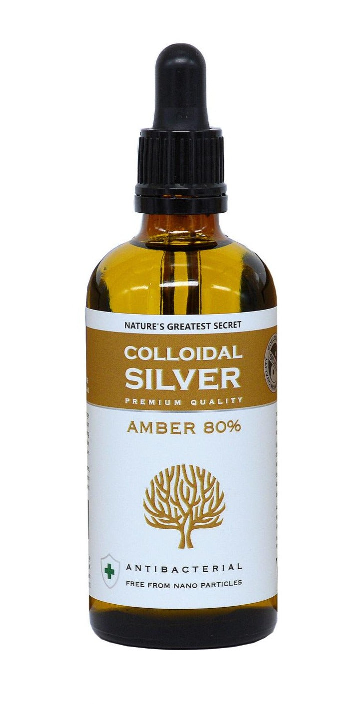 NGS Amber 80% Colloidal Silver - Dropper bottle