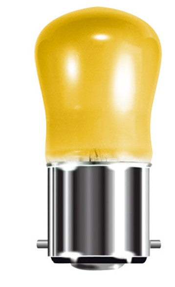 Amber Pygmy  Light Bulb 240V 15W B22d