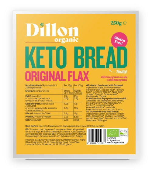 Organic Original Flax Keto Bread 250g