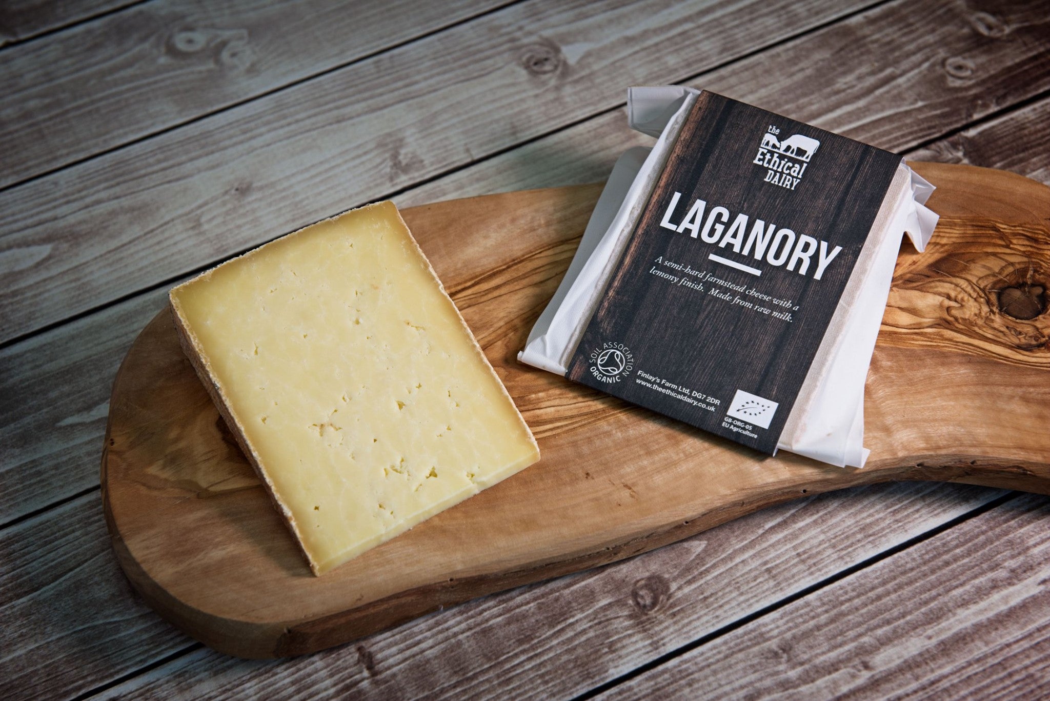Organic Laganory Unpasteurised Farmhouse Cheese - approx 150g