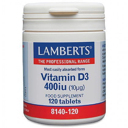 Vitamin D3 400 IU 120 tablets (10µg)