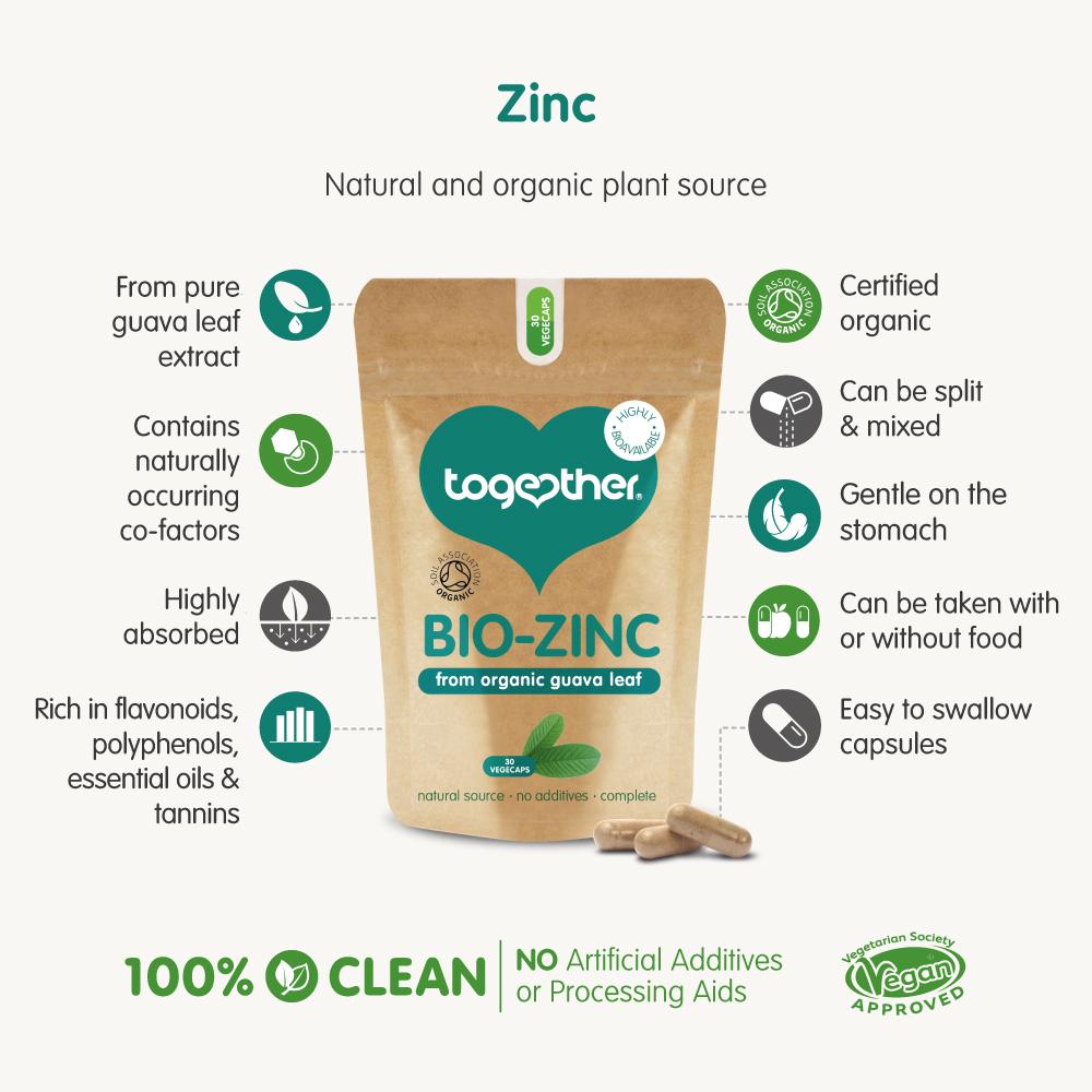 Organic Bio-Zinc - 30 Capsules