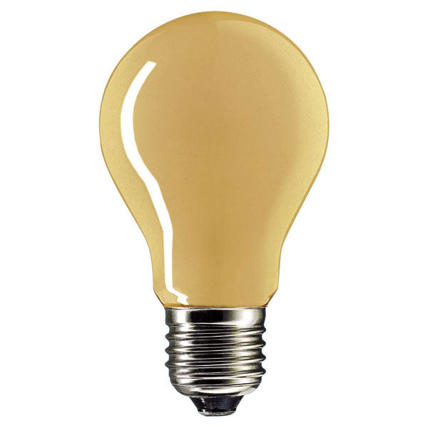 Amber Incandescent E27 Light Bulb -  standard screw - 25W