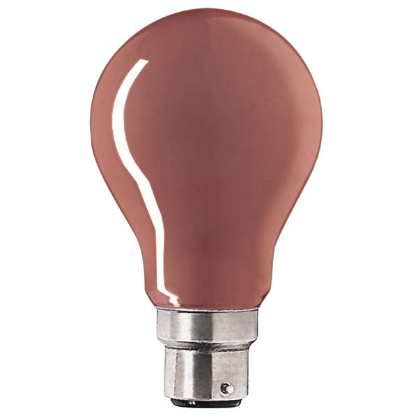 Red Incandescent Light Bulb B22d - standard bayonet - 60W