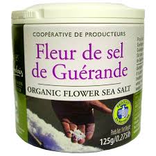 Unrefined Le Guerande Fleur de Sel Celtic Sea Salt - 140g- certified by Nature & Progress