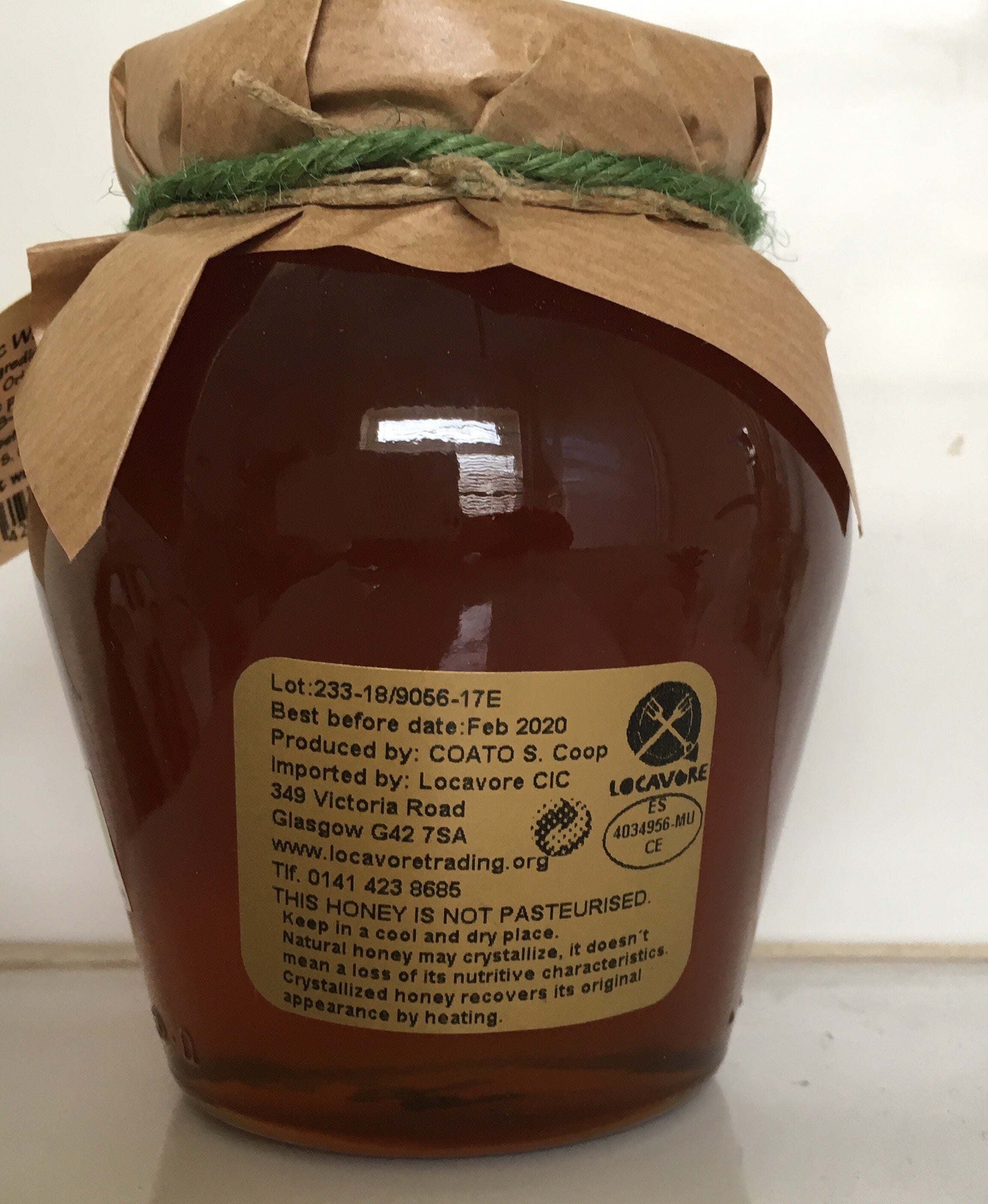 Organic Raw Wildflower Honey 500g