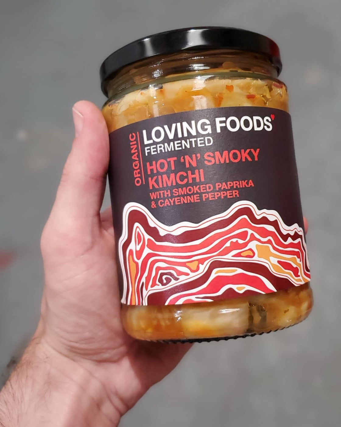 Raw Organic Unpasteurised Fermented Kimchi - Hot 'n' Smoky - 500g