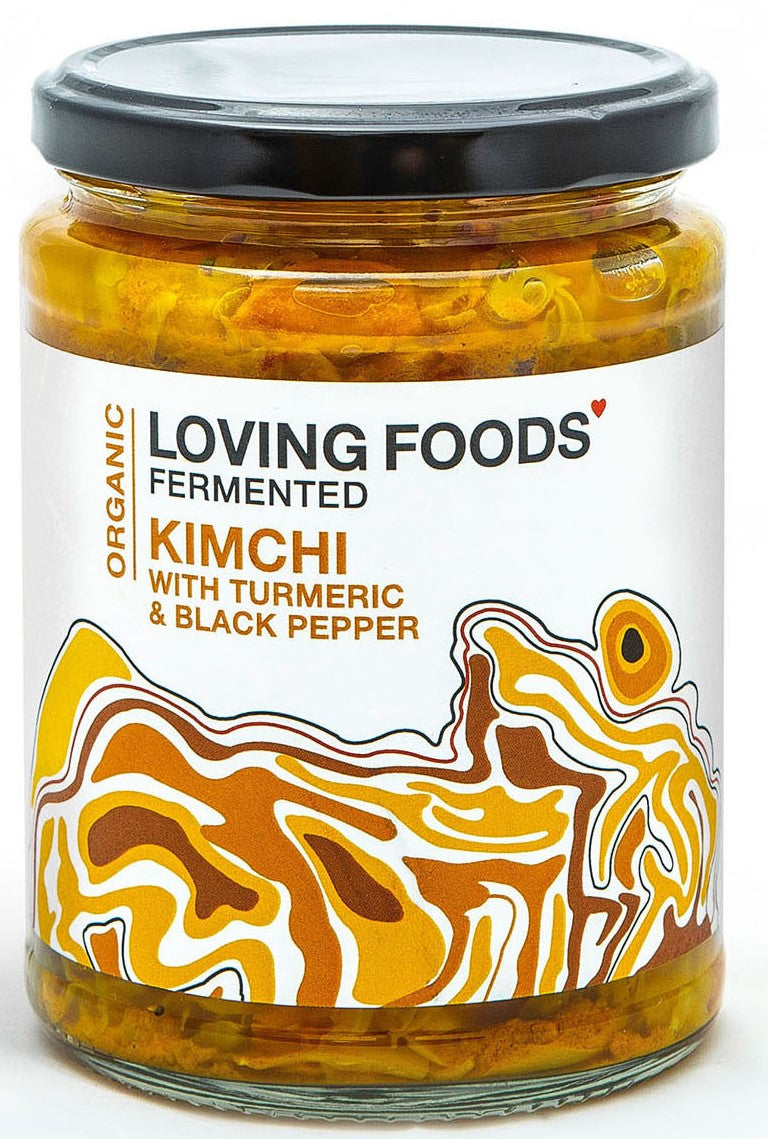 Raw Unpasteurised Fermented Kimchi with Turmeric and Black Pepper - 500g