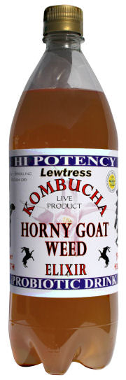 Live Kombucha - Green Tea with Horny Goat Weed 1L