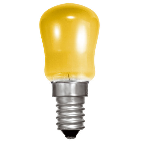 Amber Incandescent Pygmy E14 Light Bulb - small screw - 15W