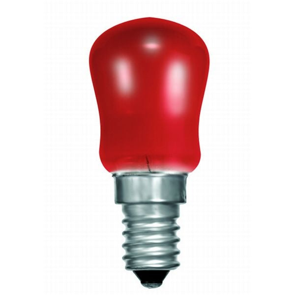 Red Pygmy Incandescent SES E14 Light Bulb - small screw - 15W