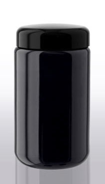 Miron Violet Glass Jar with Lid 1L